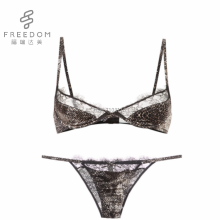 Fdbl7103115 katrina kaif neue xxx lux neue design leopard seiden dreieck bralette bh und thong panti frauen unterwäsche in foto